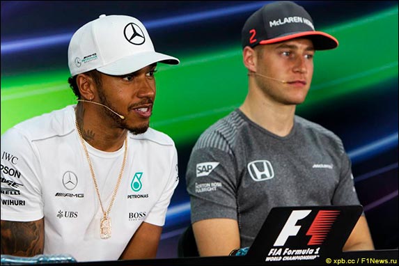 Льюис Хэмилтон и Стоффель Вандорн
