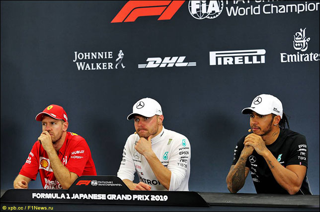 Пресс-конференция после гонки