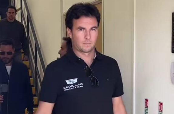 Серхио Перес, кадр из ролика Cadillac