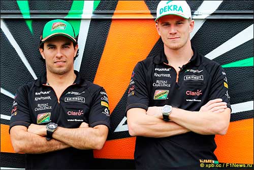 Серхио Перес и Нико Хюлкенберг