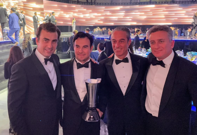 Альберто Лонго, Серхио Перес, Карлос Слим и Алехандро Агаг, 2022 год, фото из социальных сетей