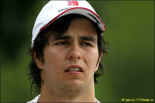 Серхио Перес после схода на Гран При Малайзии