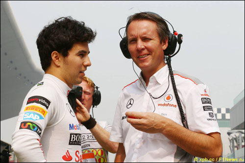 Серхио Перес и Сэм Майкл