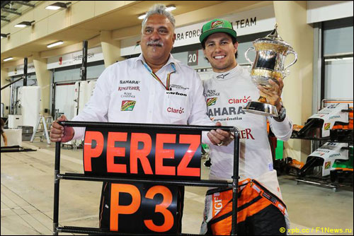 Виджей Малья и Серхио Перес