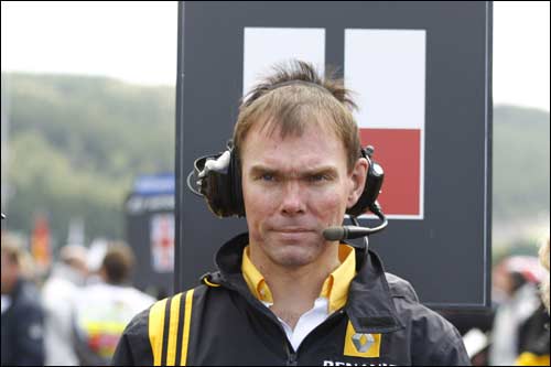 Алан Пермейн на стартовом поле Гран При Бельгии