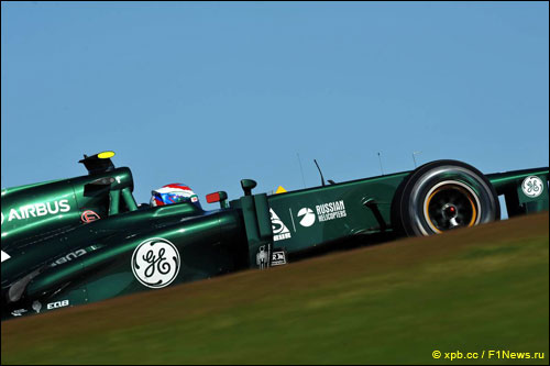 Виталий Петров на трассе Гран При США