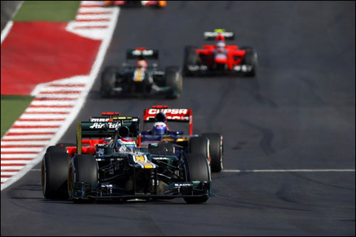 Виталий Петров на трассе Гран При США