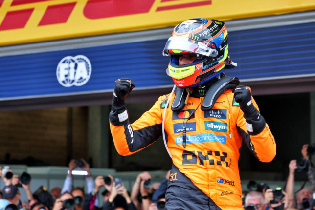 Оскар Пиастри, победитель Гран При Бельгии, фото XPB