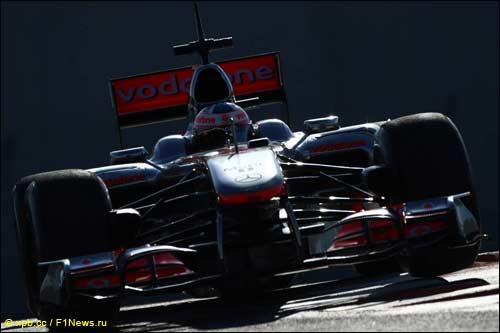 Гэри Паффет на ноябрьских тестах Pirelli в Абу-Даби