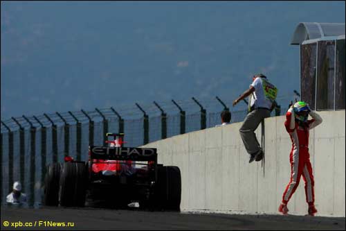 Сход Фелипе Массы на Гран При Венгрии 2008 года