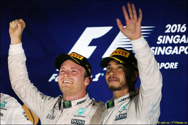 Нико Росберг и Льюис Хэмилтон