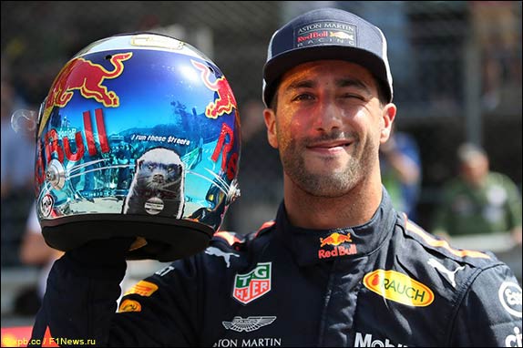 Даниэль Риккардо выиграл квалификацию в Монако, завоевав второй поул в карьере