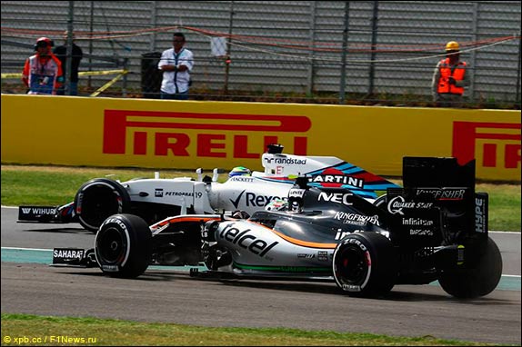 Борьба Серхио Переса и Фелипе Массы