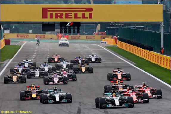 Старт Гран При Бельгии