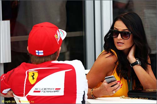 Кими Райкконен и Минтту Виртанен