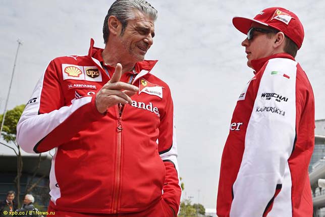 Маурицио Арривабене и Кими Райкконен