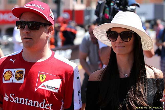 Кими Райкконен и его подргуга Минтту Виртанен