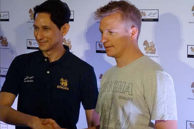 Пресс-конференция в Бангкоке с участием Кими Райкконена