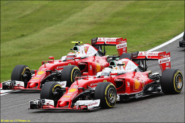 Себастьян Феттель и Кими Райкконен