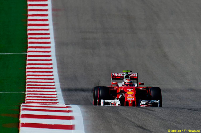 Кими Райкконен на трассе в Остине