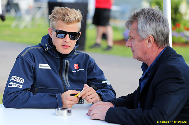 Маркус Эриксон и его менеджер Эйе Эльй