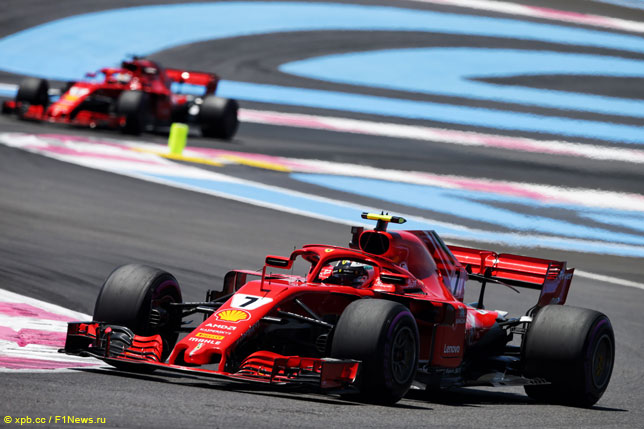 Кими Райкконен и Себастьян Феттель