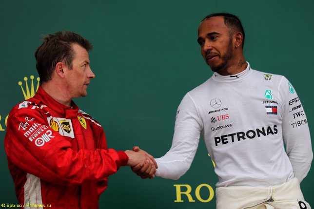 Кими Райкконен и Льюис Хэмилтон
