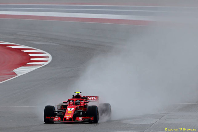 Кими Райкконен на тренировках в Остине