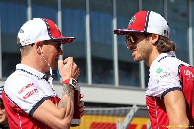 Кими Райкконен и Антонио Джовинацци