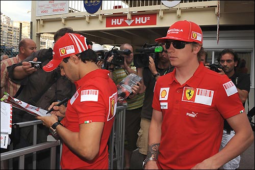 Фелипе Масса и Кими Райкконен