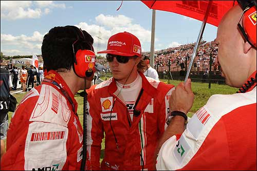 Кими Райкконен перед стартом Гран При Венгрии