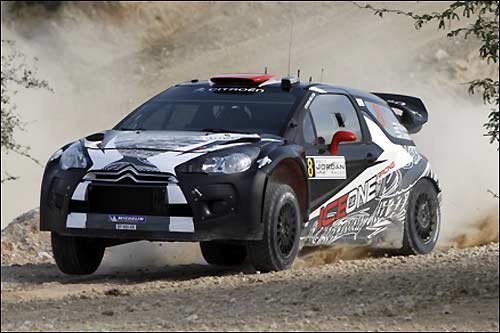 Кими Райкконен на трассе португальского ралли