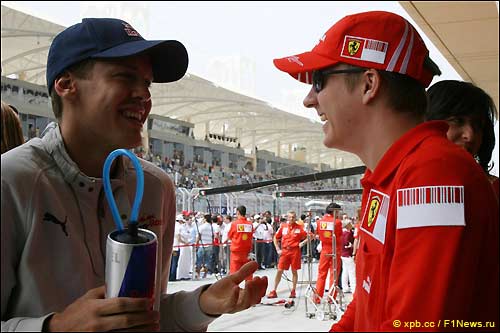 Себастьян Феттель и Кими Райкконен, 2008 год