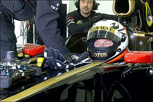 Кими Райкконен на тестах в Валенсии