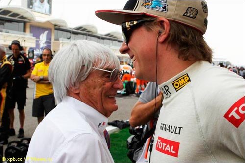 Берни Экклстоун и Кими Райкконен