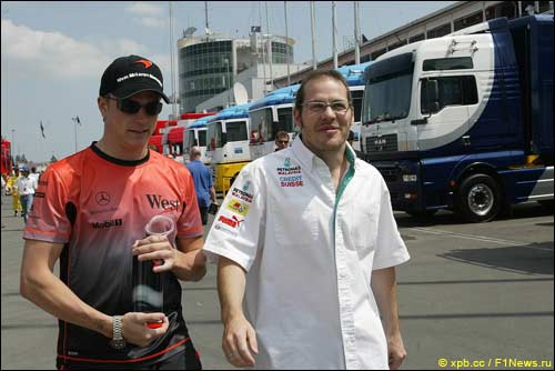 Кими Райкконен и Жак Вильнев, 2005 год