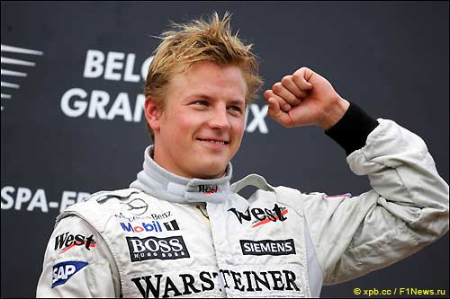 Кими Райкконен впервые выиграл в Спа в 2004-м году, выступая за McLaren