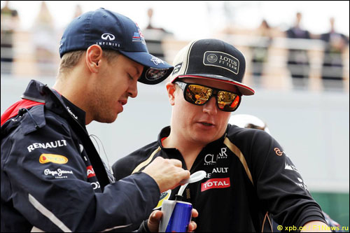 Себастьян Феттель и Кими Райкконен