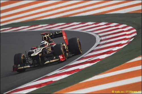 Кими Райкконен на трассе в Индии