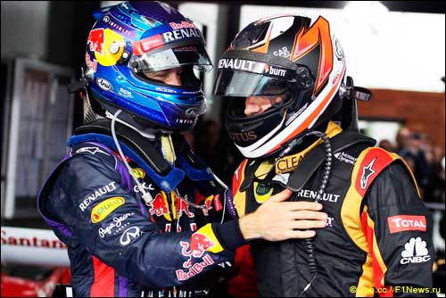 Себастьян Феттель и Кими Райкконен