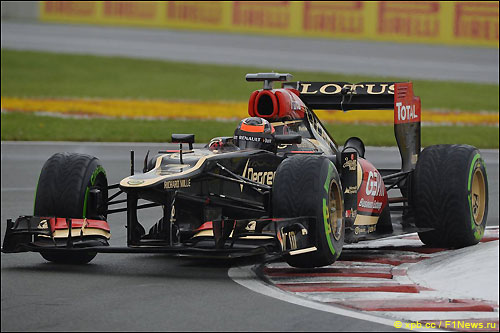 Кими Райкконен во время квалификации в Монреале