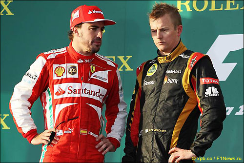 Фернандо Алонсо и Кими Райкконен