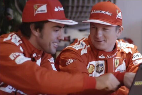 Фернандо Алонсо и Кими Райкконен в Маранелло