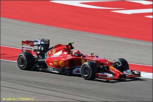 Кими Райкконен на трассе в Остине