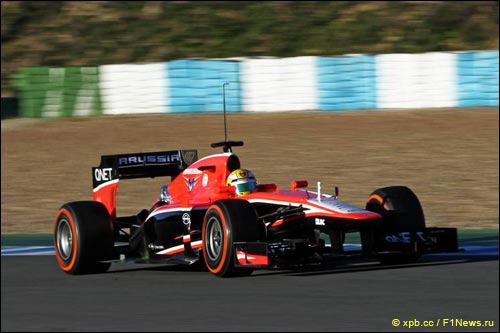 Луис Разиа на тестах в Хересе