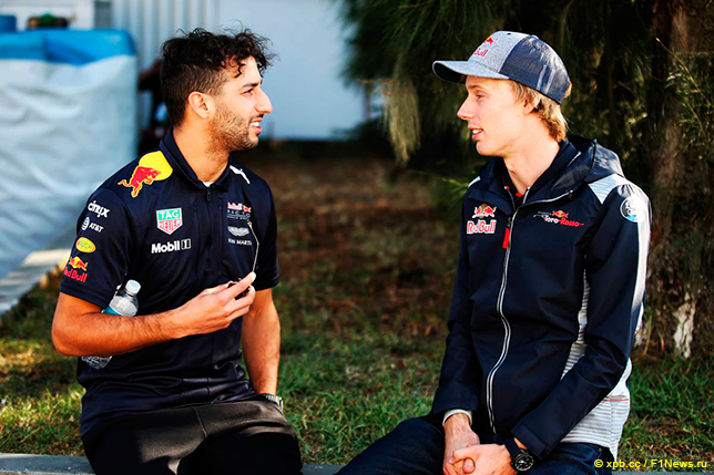 Даниэль Риккардо и Брендон Хартли