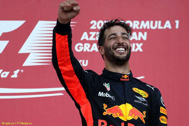 Даниэль Риккардо - победитель Гран При Азербайджана