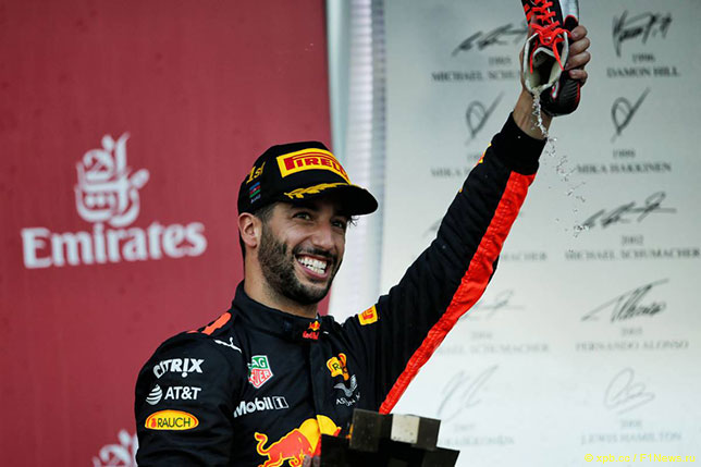 Даниэль Риккардо – победитель Гран При Азербайджана 2017 года