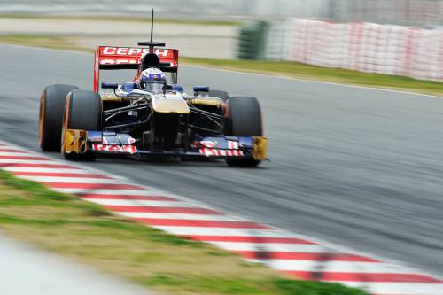 Даниэль Риккардо на тестах в Барселоне