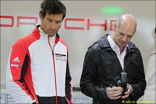 Марк Уэббер и Эдриан Ньюи на этапе WEC в Сильверстоуне